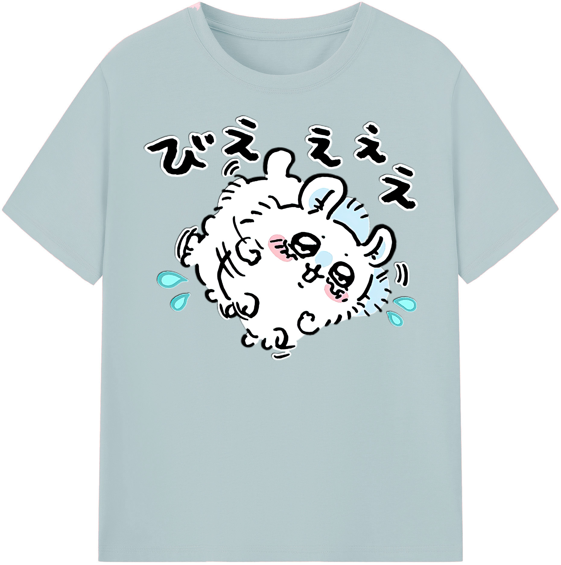 （画像用） ちいかわ モモンガ Chii-kawa Momonga 綿100％半袖Tシャツ（フロントプリント）